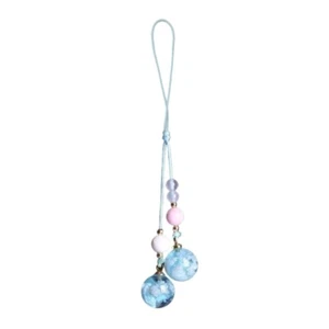 Portable Blue White Cloud Glowing Phone Lanyard Unique Phone Chain Accessory - Zdjęcie 1 z 8