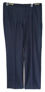 Dana Buchman Career Pants Womens Size 10 Blue With Gold Embellishments - Picture 1 of 4