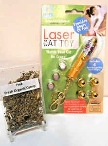 Safe Exerciser! Laser Cat & Kitten Toy - FREE ORGANIC CATNIP !! NEW !! - Picture 1 of 6