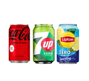 Getränke Mixpaket 72 Dosen ( Coca Cola Zero, 7-Up Zero, Lipton Sparkling Zero ) - Bild 1 von 1