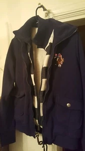 U.S. polo assn GIRLS JACKET SZ XL fur lined Fleece More Worn Once Very Clean - Picture 1 of 3