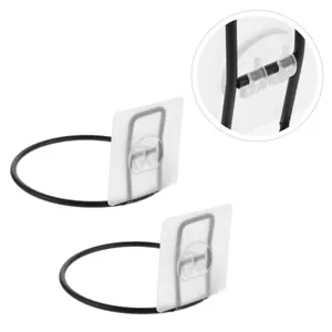 2 PCS Bowl Holder Pet Hanging Food Basin Racks Wall Mount Mounted - Picture 1 of 12