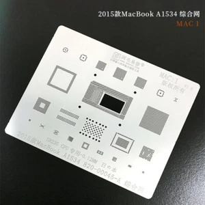 Plantilla de reballing Amaoe MAC1 BGA para 2015 MACBOOK CPU A1534 NAND FLASH chip wifi - Imagen 1 de 1