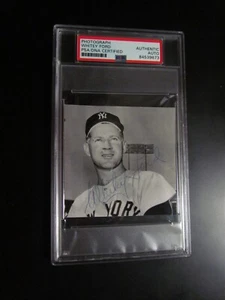 Whitey Ford signed Photo PSA Encapsulated - Picture 1 of 3