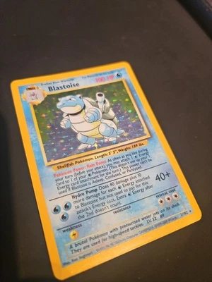 **4th Print** RARE Blastoise Holo Pokemon Card 2/102 WOTC 1999-2000 - Image 1 of 4