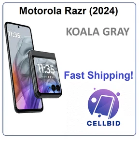 ✅ OPEN BOX Motorola Razr 2024 FLIP XT2453-3 6.9" 🔓Unlocked 256GB  5G Koala Gray - Picture 1 of 7