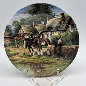 Piatto Vintage decorativo da muro in Porcellana Inglese Wedgwood Pausa Pranzo - Picture 1 of 6