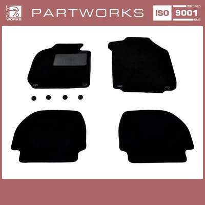 Floor Mats for Porsche 911 G SC 930 Coupe Carpets + Eyelets Black - Image 1 of 4