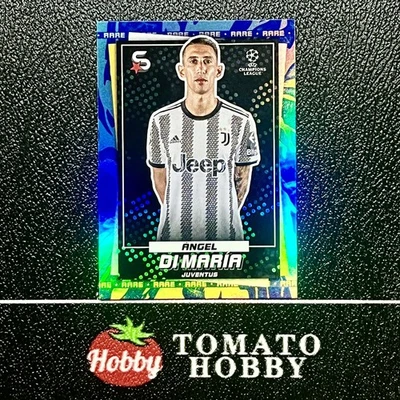 TOPPS SUPERSTARS UEFA 2022-23 ANGEL DI MARIA ICE REFRACTOR JUVENTUS - Image 1 of 2