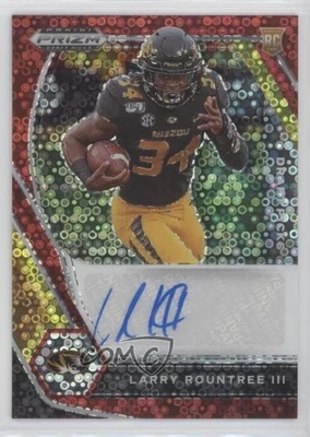 2021 Panini Prizm Draft Picks Red Circles /25 Larry Rountree III Rookie Auto RC - Image 1 of 2