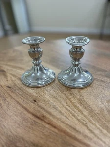 Set 2 portacandele in peltro Stieff da 4" *LEGGI* - Foto 1 di 4