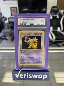 1999 Pokemon Game KADABRA 1st Edition 32/102 PSA 9 MINT - Picture 1 of 2