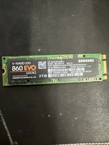 Samsung 860 EVO 2TB M2 M.2 V-NAND SSD (MZ-N6E2T0) - Excellent Health - Picture 1 of 1