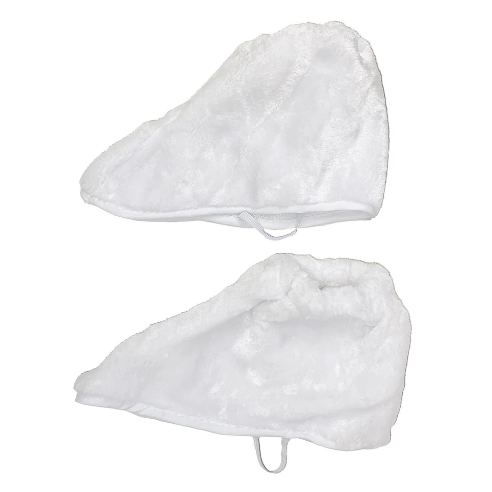 ADULTO BLANCO CONEJITO DE PASCUA CONEJO PELUCHE BOTA CUBIERTA ACCESORIO DE DISFRAZ Foto 1 de 1