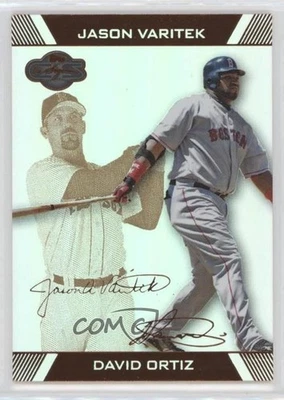 2007 Topps Co-Signers Hyper Silver/Bronze /50 David Ortiz Jason Varitek #49 HOF - Image 1 of 2