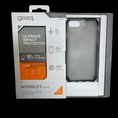  iPhone Case for 6 6s 7 8+ Gray Clear Protective Phone Case New in box  - Image 1 of 2