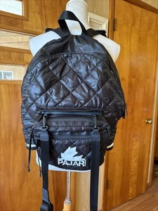 PAJAR CANADA PUFF BACKPACK QUILTED BLACK WATERPROOF Crossbody Attached - Picture 1 of 9