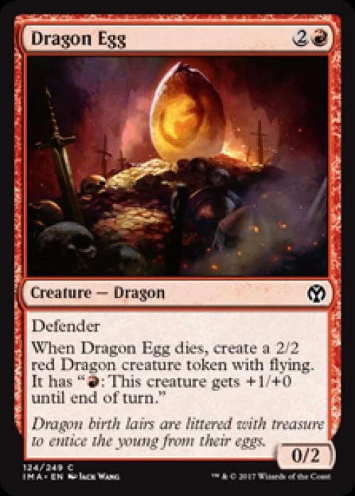 Dragon Egg -Foil Medium Play MTG Iconic Masters - Image 1 of 1