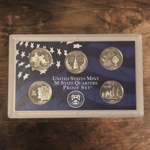 2000‑S State Quarters Proof Set · Massachusetts · Maryland · SC · NH · Virginia - Picture 1 of 2