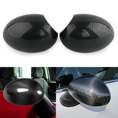 Coppia calotte specchietti effetto carbonio scocca per Mini Cooper R55 R56 R57 R58 R59 R60 - Immagine 1 di 4