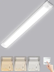 Lampada da soffitto 90 cm tubi LED per ambienti umidi officina garage lampada nuova - Foto 1 di 12