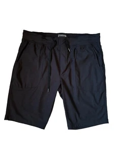 Vintage Genes Performance elastisch entspannte Passform Kordelzug Taille schwarz Shorts XL - Bild 1 von 5