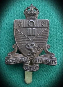 St. Andrew's University OTC ~ ORIGINAL British Military Army Cap Badge - Bild 1 von 9