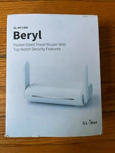 GL.iNet Beryl GL-MT1300 White Dual Band IPv6 Pocket Sized Travel Wireless Router - Picture 1 of 7
