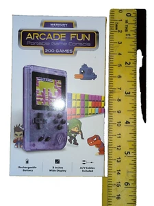 Arcade Fun Portable Game Console 200 Games Rechargable Battery - Picture 1 of 7