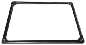 Stainless steel rear plate frame for Italian cars from 1951 to 1975 - Picture 1 of 2