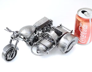 Motorcycle sidecar Scrap metal sculpture, Cool gift for dad, Wow Graduation gift - Picture 1 of 15