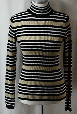 Suéter Reference Point New York, Pequeño, Cuello Simulado a Rayas, Nuevo sin Etiquetas Foto 1 de 4