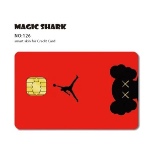 Carta di credito SMART adesivo pelle pretagliata piccolo chip SOLO ANTERIORE - Foto 1 di 1