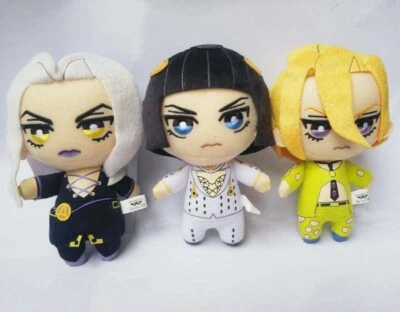 Peluche JoJoss Bizarre Adventure Golden Wind Buccellati Abbacchio Fugo 3 piezas Foto 1 de 2