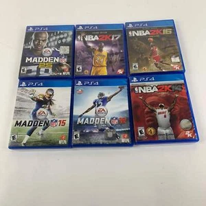 Madden 2014/25, NBA2k17, NBA2k16, NBA2k14, Madden 16, Madden 15 (Sony PlayStation - Bild 1 von 4