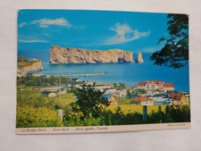 La rocher perce perce rock quebec canada postcard P002E