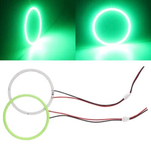 2x Green 140MM COB LED Angel Eye Halo Rings Car Truck For Fog Lights 9-12V - Picture 1 of 7