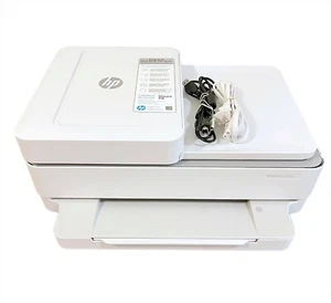 HP Printer Envy Pro 6458 All in One Wireless Print Copy Scan Fax White Tested - Picture 1 of 9