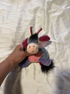 Disney Store Exclusive Eeyore Mini Bean Bag Butterfly Winnie Pooh Easter 8” New - Picture 1 of 9