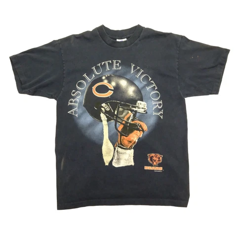 Vintage Chicago Bears Absolute Victory T-Shirt Size Large 1994 90s NFL Cover