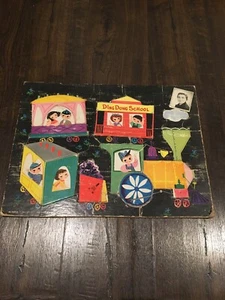 Vintage Whitman 1953 Tray Puzzle Ding Dong School Train - Picture 1 of 8