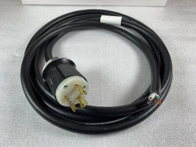 New Hubbell HBL2621 Twist-Lock Male Plug 30A 250V NEMA L6-30P w/ 9.5' 10AWG - Image 1 of 4