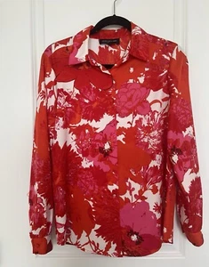 Jones New York Sport Women’s Floral Button Up Blouse Size 4 - Picture 1 of 10