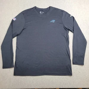 Carolina Panthers Nike Dri Fit Shirt Mens XL Black Long Sleeve Performance NFL - Picture 1 of 10