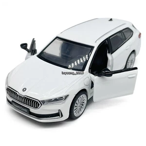 1/35 Skoda Superb IV Combi Model Toy Car Diecast Toy Vehicle for Boys Kids White - Picture 1 of 11
