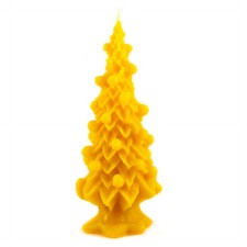 Naturra 100% Bienenwachs Kerze Christbaum Handarbeit Qualitätsdocht Adventskerze