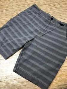 2492 Union Flat front casual shorts GREY STRIPE size 38 R nwot - Picture 1 of 2