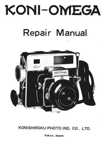 KONI OMEGA Repair Manual Rapid Medium Format film camera SERVICE MANUAL DOWNLOAD - Picture 1 of 1