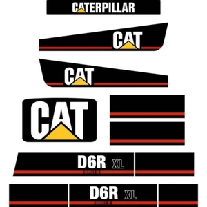 Cat D6R Decal Kit, S3 XL  Early Style Decals,  7Yr laminated Aftermarket - Bild 1 von 1