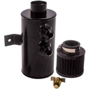 Tanque de captura de aceite 750 ml lata 0,75 L AN10 + filtro respirador aluminio pulido deflector - Imagen 1 de 10